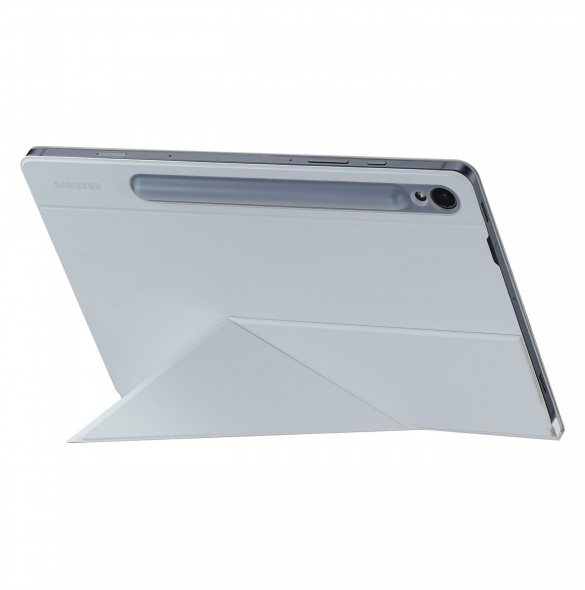 Flip-fodral med ställ för Samsung Galaxy Tab S9 Smart Book Cover - vit