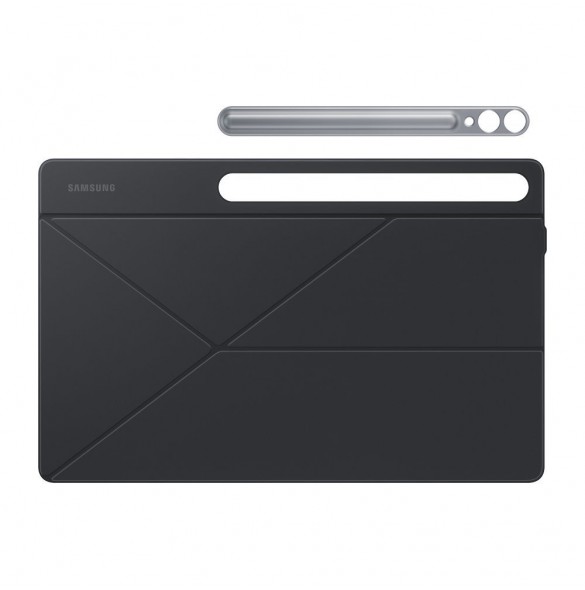 Flip-fodral med ställ för Samsung Galaxy Tab S9+ Smart Book Cover - svart BX810PBE