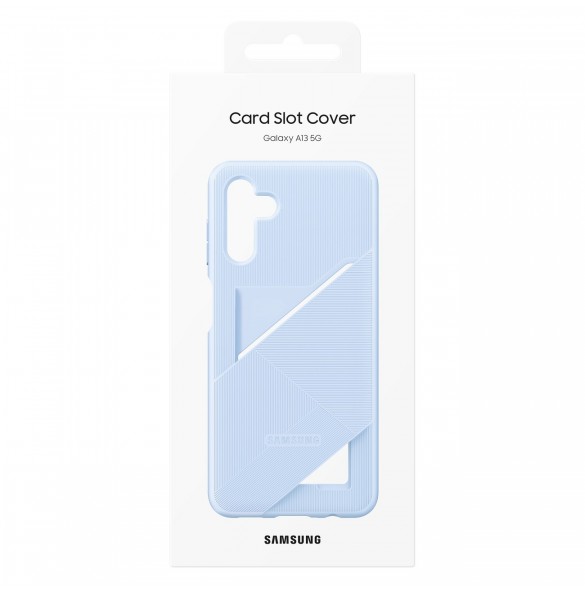 Samsung Card Slot Cover Case för Samsung Galaxy A13 5G Silikonkort Plånboksfodral Blå (EF-OA136TLEGWW)