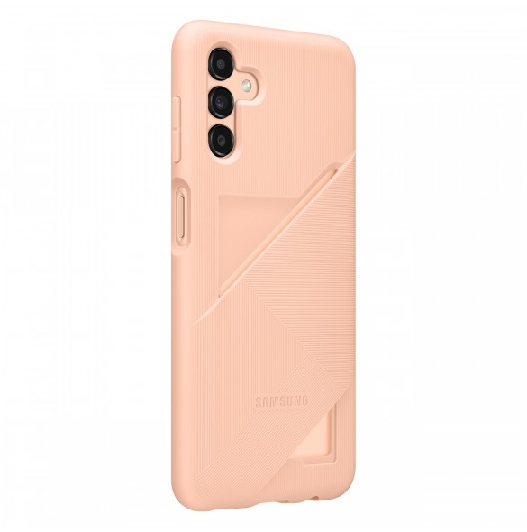 Samsung Card Slot Cover-fodral för Samsung Galaxy A13 5G silikonkort plånbok persika (EF-OA136TPEGWW)