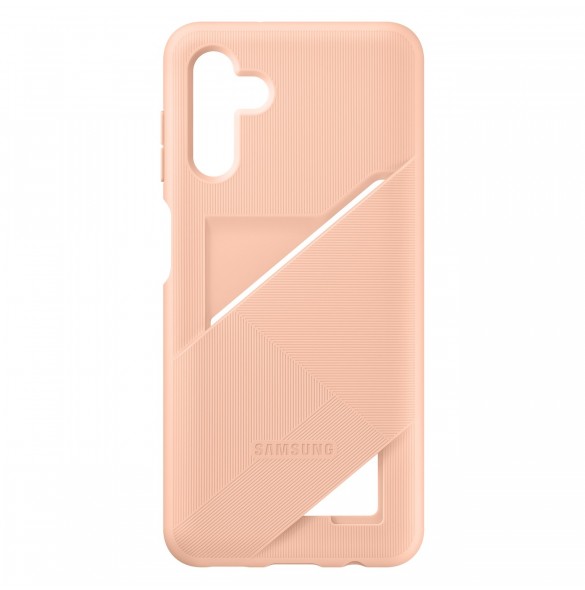 Samsung Card Slot Cover-fodral för Samsung Galaxy A13 5G silikonkort plånbok persika (EF-OA136TPEGWW)