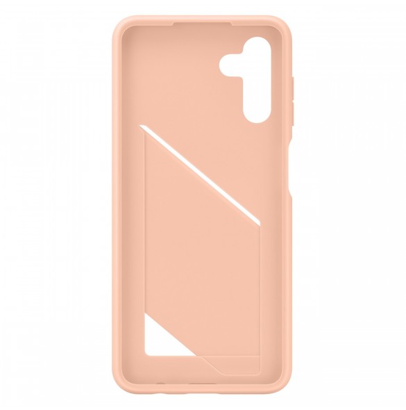 Samsung Card Slot Cover-fodral för Samsung Galaxy A13 5G silikonkort plånbok persika (EF-OA136TPEGWW)