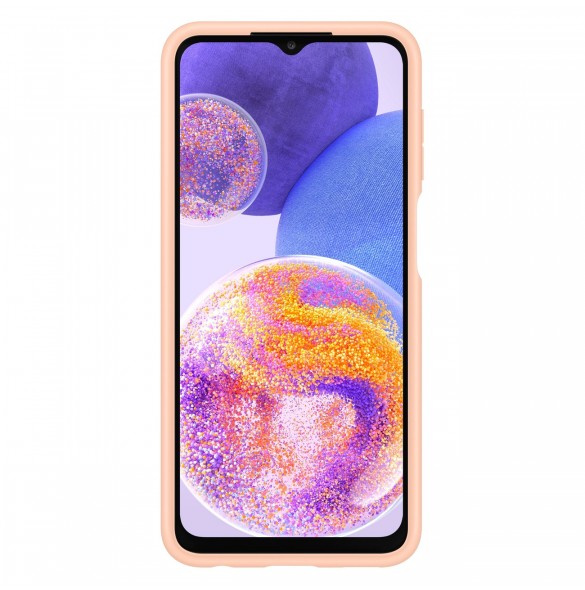 Samsung Card Slot Cover Fodral För Samsung Galaxy A23 5G Silikon Cover Card Plånbok Peach (EF-OA235TPEGWW)