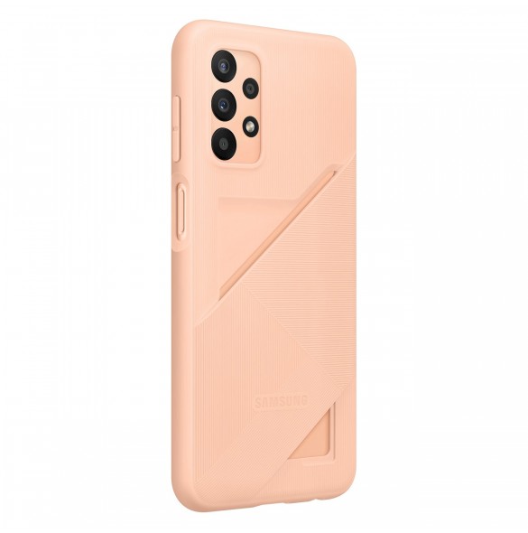 Samsung Card Slot Cover Fodral För Samsung Galaxy A23 5G Silikon Cover Card Plånbok Peach (EF-OA235TPEGWW)