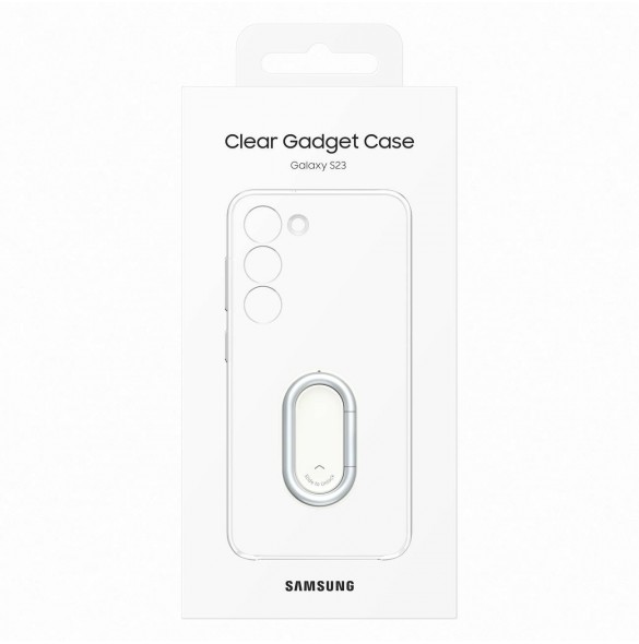 Samsung S23 Clear Gadget Case-fodral dela täckring hållare, transparent (EF-XS911CTEGWW)