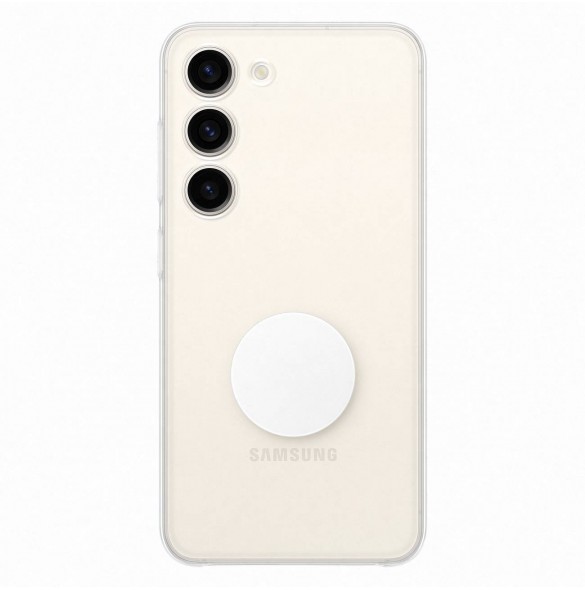 Samsung S23 Clear Gadget Case-fodral dela täckring hållare, transparent (EF-XS911CTEGWW)