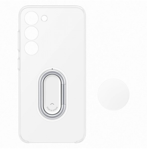 Samsung S23 Clear Gadget Case-fodral dela täckring hållare, transparent (EF-XS911CTEGWW)