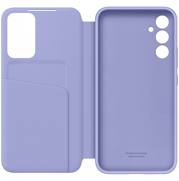 Samsung Smart View Wallet Case för Samsung Galaxy A34 5G skal med Smart Flip Window Card Wallet Berry (EF-ZA346CVEGWW)
