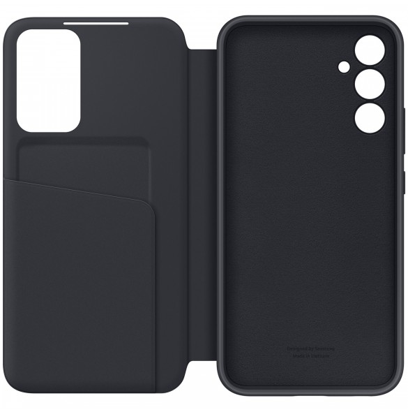 Samsung Smart View Wallet Case för Samsung Galaxy A34 5G skal med Smart Flip Window Card Wallet Black (EF-ZA346CBEGWW)