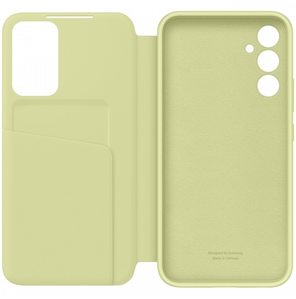 Samsung Smart View Wallet Case för Samsung Galaxy A34 5G skal med Smart Flip Window Card Wallet Lime (EF-ZA346CGEGWW)