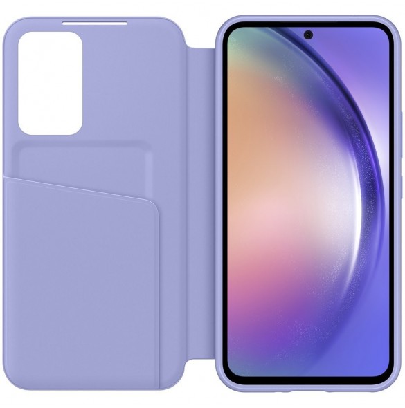 Samsung Smart View Wallet Case för Samsung Galaxy A54 5G skal med smart flip fönsterkort plånbok blå (EF-ZA546CVEGWW)