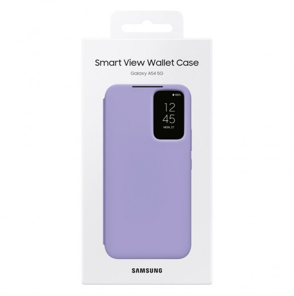 Samsung Smart View Wallet Case för Samsung Galaxy A54 5G skal med smart flip fönsterkort plånbok blå (EF-ZA546CVEGWW)