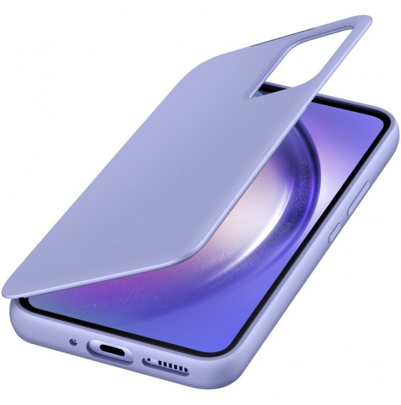 Samsung Smart View Wallet Case för Samsung Galaxy A54 5G skal med smart flip fönsterkort plånbok blå (EF-ZA546CVEGWW)