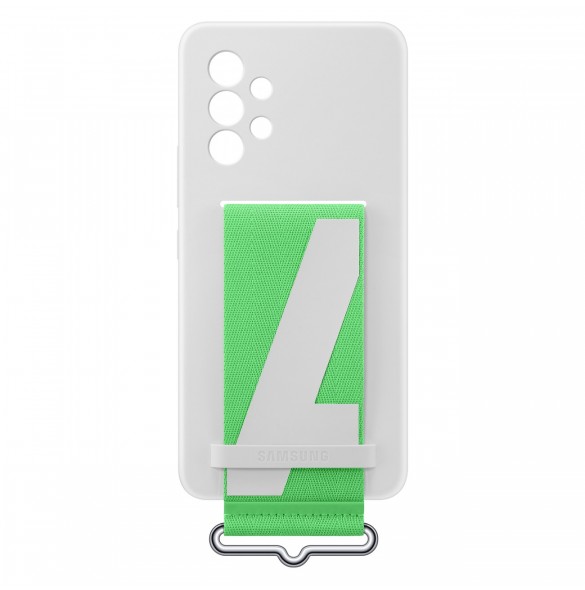 Samsung Strap Silicone Cover Case Cover för Samsung Galaxy A53 5G vit (EF-GA536TWEGWW)