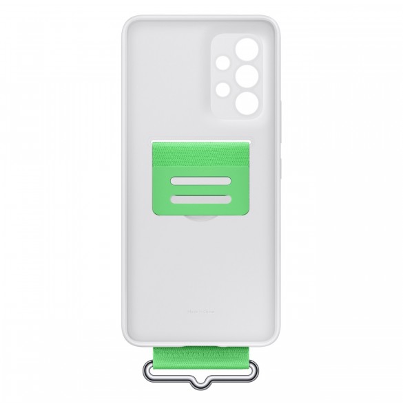Samsung Strap Silicone Cover Case Cover för Samsung Galaxy A53 5G vit (EF-GA536TWEGWW)