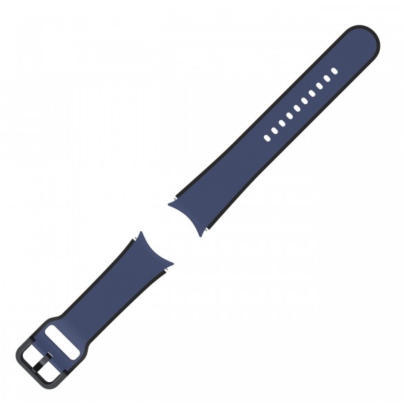 Samsung tvåfärgade sportband för Samsung Galaxy Watch 4/4 Classic / 5/5 Pro (20 mm, M / L) blå (ET-STR91LNEGEU)
