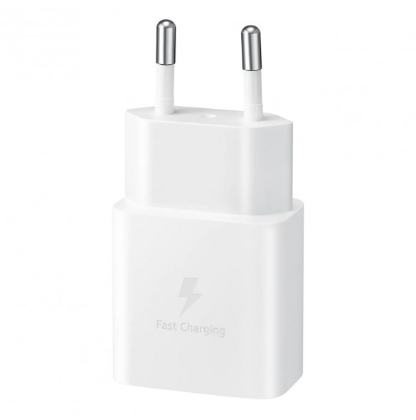 Samsung USB-väggladdare Typ C 15W PD AFC + USB-kabel Typ C vit (EP-T1510XWEGEU)