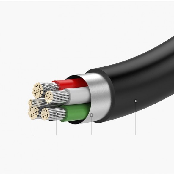 Adapter USB Typ C till ljudjack 3.5 minijack svart