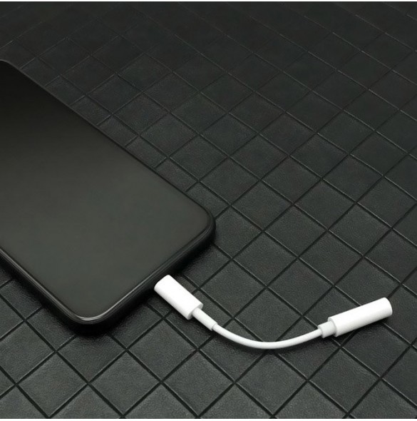 Adapter USB Typ C till ljudjack 3.5 minijack svart