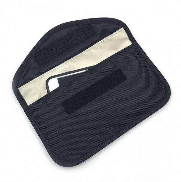 Stöldskyddsfodral för bilnycklar Telefon Radioblockering Faraday Box Faraday Cage 20cm x 11cm Svart