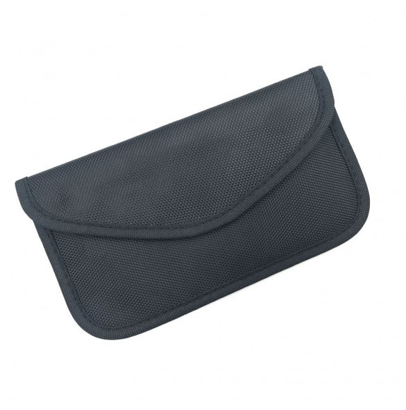 Stöldskyddsfodral för bilnycklar Telefon Radioblockering Faraday Box Faraday Cage 20cm x 11cm Svart