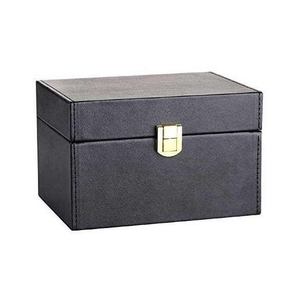 Signalblockerande bröst Radioblockerande Faraday Box för bilnycklar smartphone svart