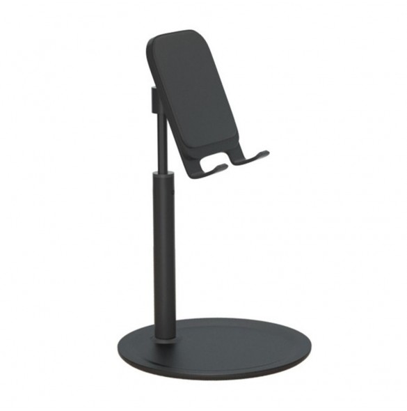 Telescopic Desktop Bracket telefon surfplatta hållare svart (K3S)