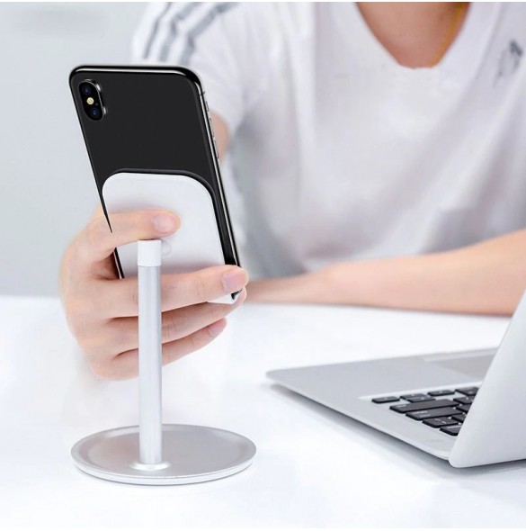 Telescopic Desktop Bracket telefon surfplatta hållare svart (K3S)