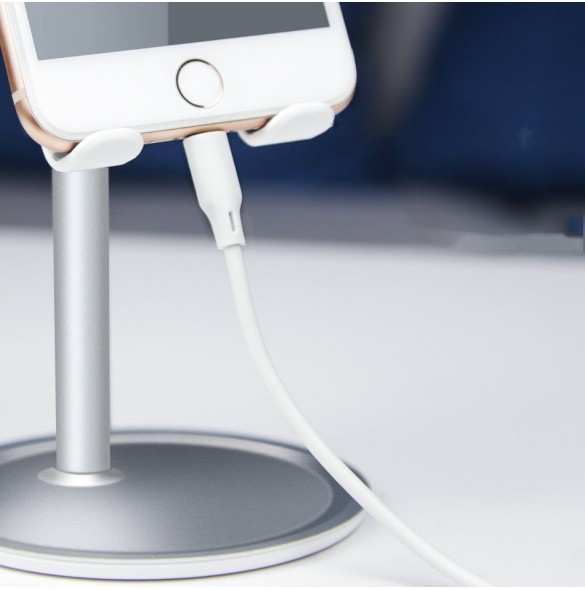 Telescopic Desktop Bracket telefon surfplatta hållare svart (K3S)