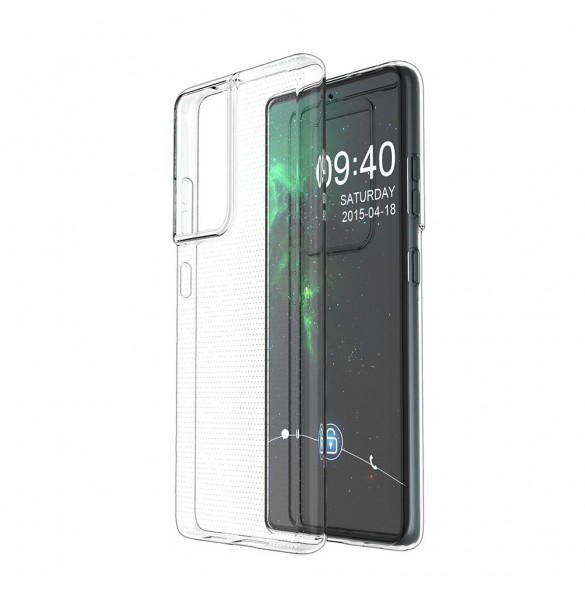 Ultra Clear 0,5 mm Fodral Gel TPU skal för Samsung Galaxy S21 Ultra 5G transparent