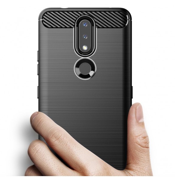 Kolfodral Flexibelt skal TPU-fodral för Nokia 2.4 svart