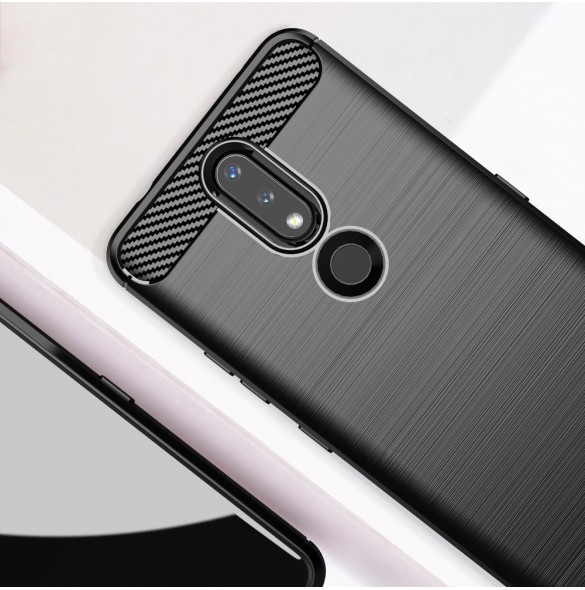 Kolfodral Flexibelt skal TPU-fodral för Nokia 2.4 svart