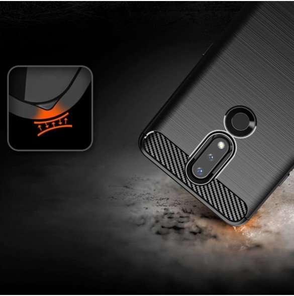 Kolfodral Flexibelt skal TPU-fodral för Nokia 2.4 svart