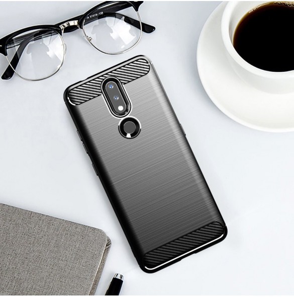 Kolfodral Flexibelt skal TPU-fodral för Nokia 2.4 svart