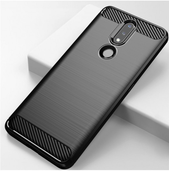 Kolfodral Flexibelt skal TPU-fodral för Nokia 2.4 svart