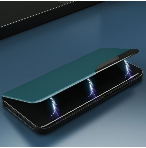 Eco Leather View Case elegant bokhylla fodral med stöd för Samsung Galaxy A52s 5G / A52 5G / A52 4G röd