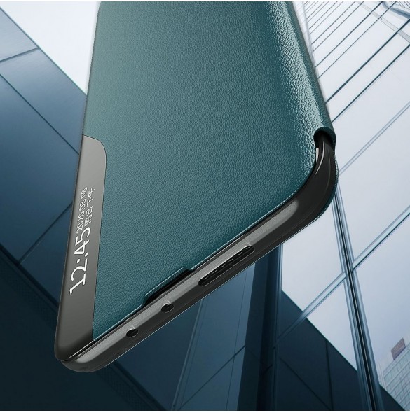 Eco Leather View Case elegant bokhylla fodral med stöd för Samsung Galaxy A52s 5G / A52 5G / A52 4G röd