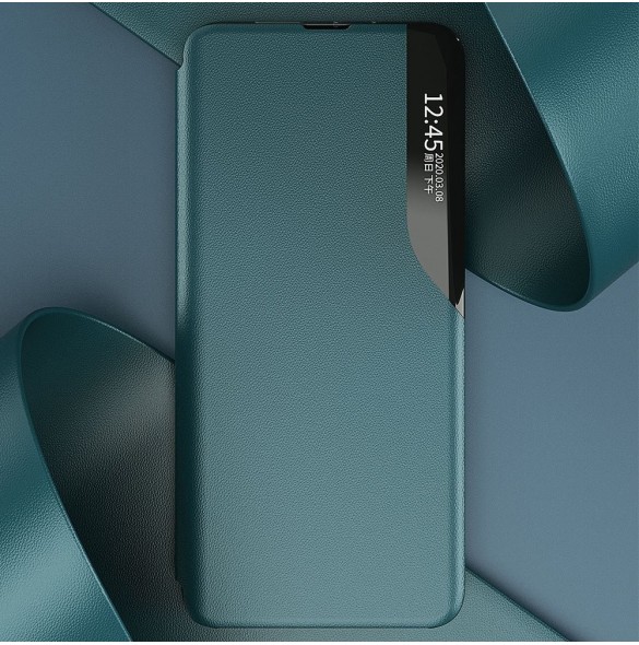Eco Leather View Case elegant bokhylla fodral med stöd för Samsung Galaxy A52s 5G / A52 5G / A52 4G röd