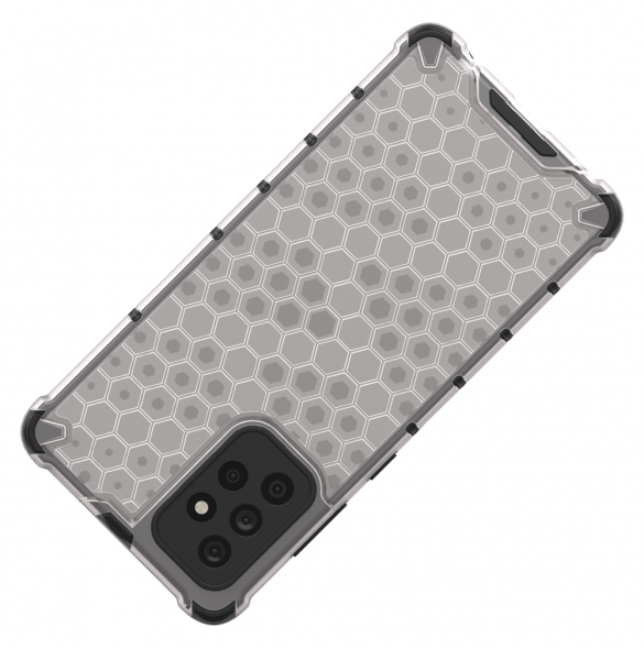 Honeycomb Case pansarskydd med TPU Bumper för Samsung Galaxy A72 4G röd