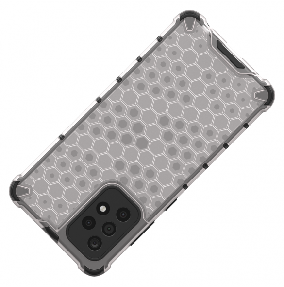 Honeycomb Case pansarskydd med TPU Bumper för Samsung Galaxy A52s 5G / A52 5G / A52 4G transparent