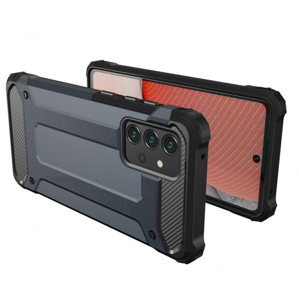 Hybrid Armor Case Tough Rugged Cover för Samsung Galaxy A72 4G golden