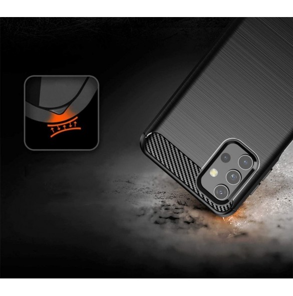 Kolfodral Flexibelt skal TPU-fodral för Samsung Galaxy A32 4G svart