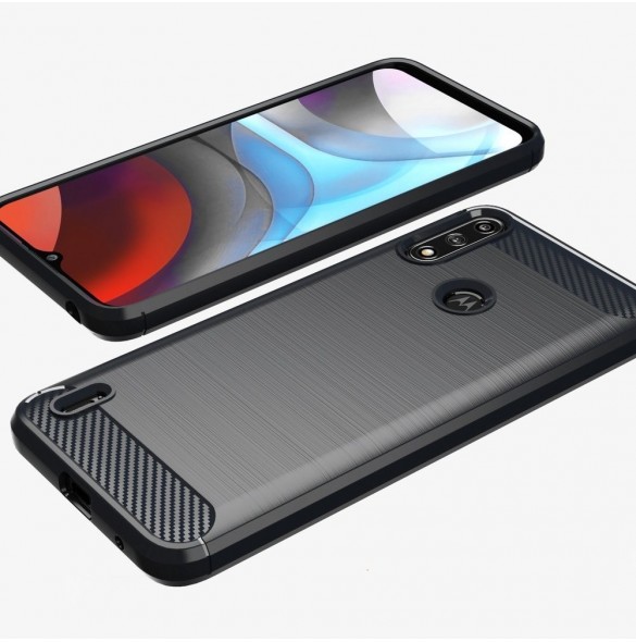 Kolfodral Flexibelt skyddsfodral Motorola Moto E7 Power svart