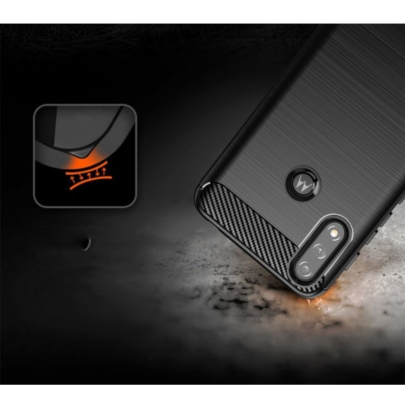 Kolfodral Flexibelt skyddsfodral Motorola Moto E7 Power svart