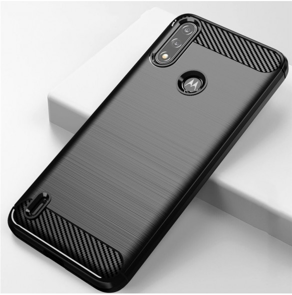 Kolfodral Flexibelt skyddsfodral Motorola Moto E7 Power svart