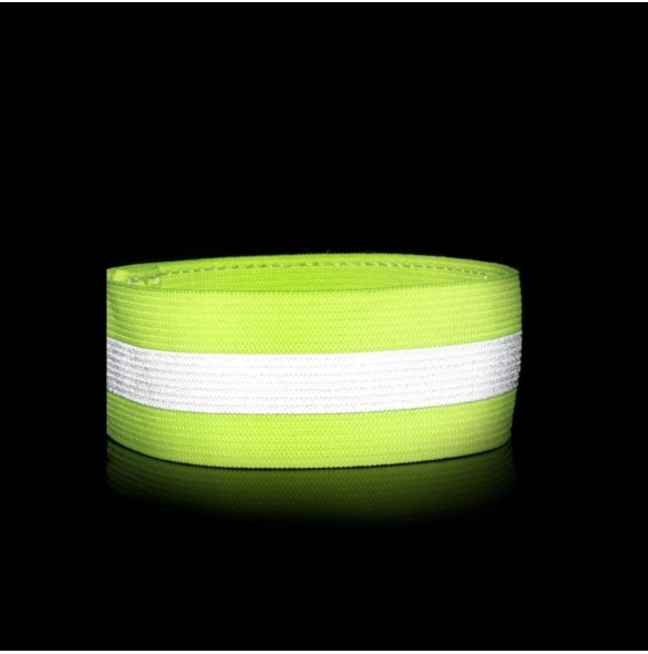 Reflekterande armband cykel löpande kardborre 4cm orange