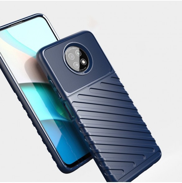 Thunder Case Flexibel Tough Rugged Cover TPU-fodral för Xiaomi Redmi Note 9T 5G grön