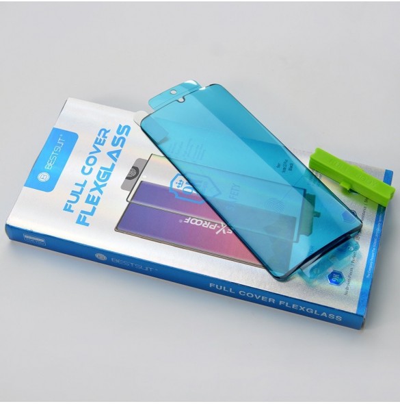 3D Edge Nano Flexi Glass Hybrid helskärmsskydd med ram för Xiaomi Mi 11 transparent