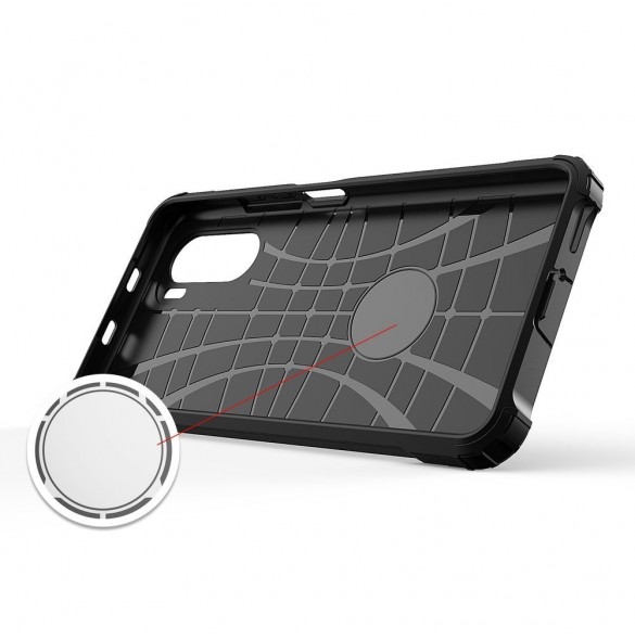 Hybrid Armor Case Tough Rugged Cover för Xiaomi Redmi K40 Pro+ / K40 Pro / K40 / Poco F3 golden