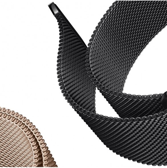 Ersättningsarmband i metall magnetiskt armband för Xiaomi Mi Band 6 / Mi Band 5 / Mi Band 4 / Mi Band 3 Svart